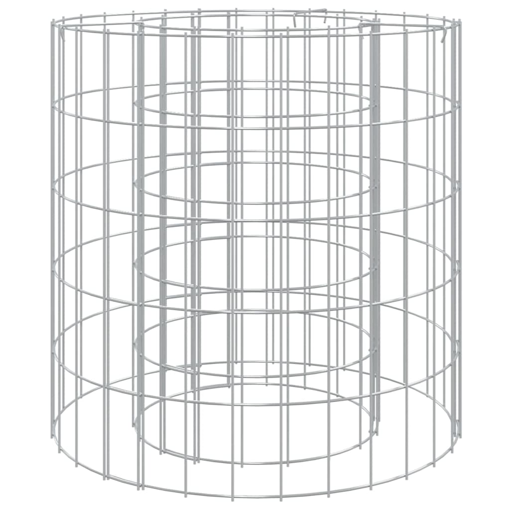 Foyer gabion Ø 50 cm en fer galvanisé