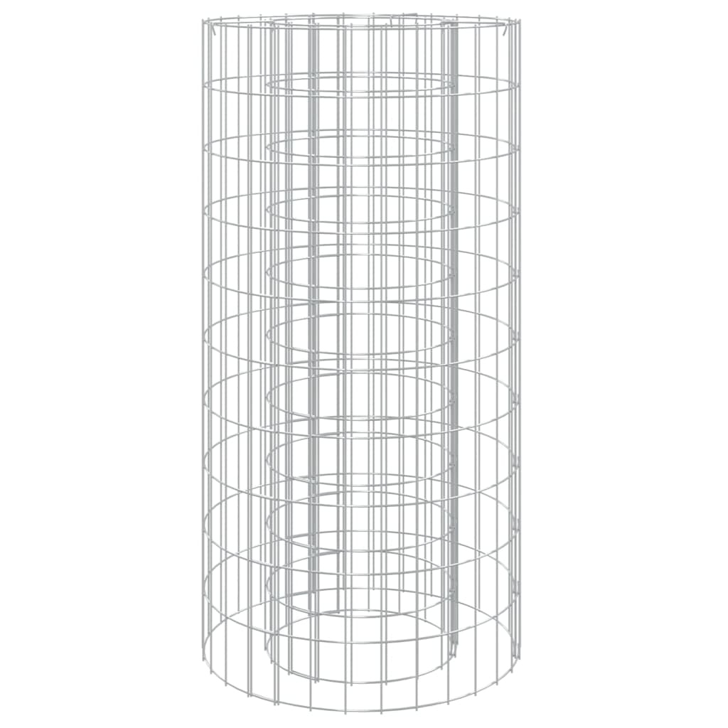 Foyer gabion Ø 50 cm en fer galvanisé