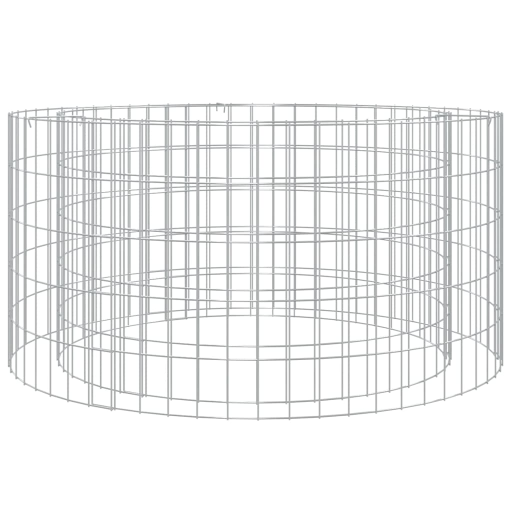 Foyer gabion Ø 50 cm en fer galvanisé