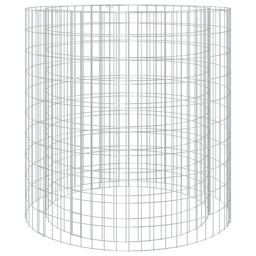 Foyer gabion Ø 50 cm en fer galvanisé