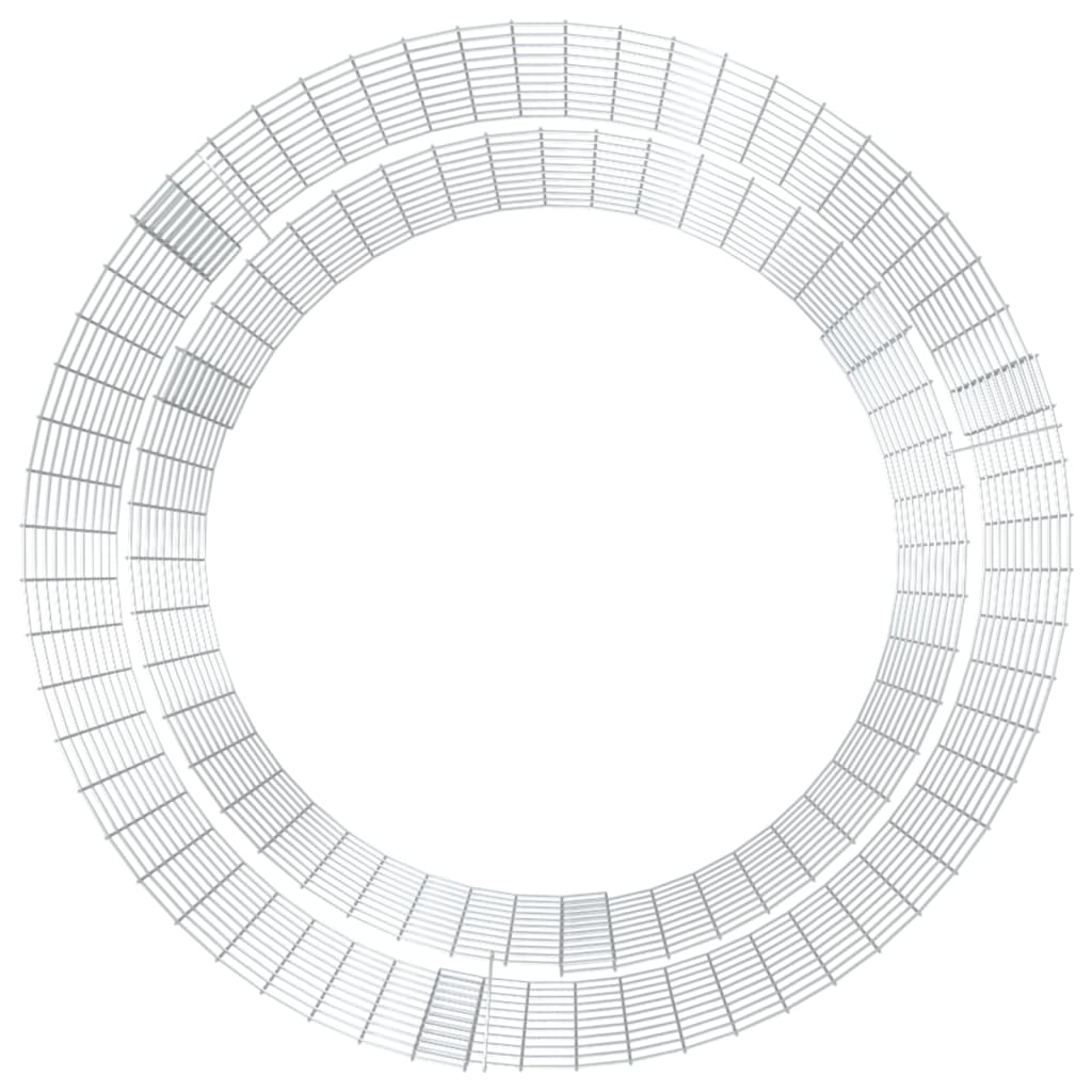 Foyer gabion Ø 50 cm en fer galvanisé