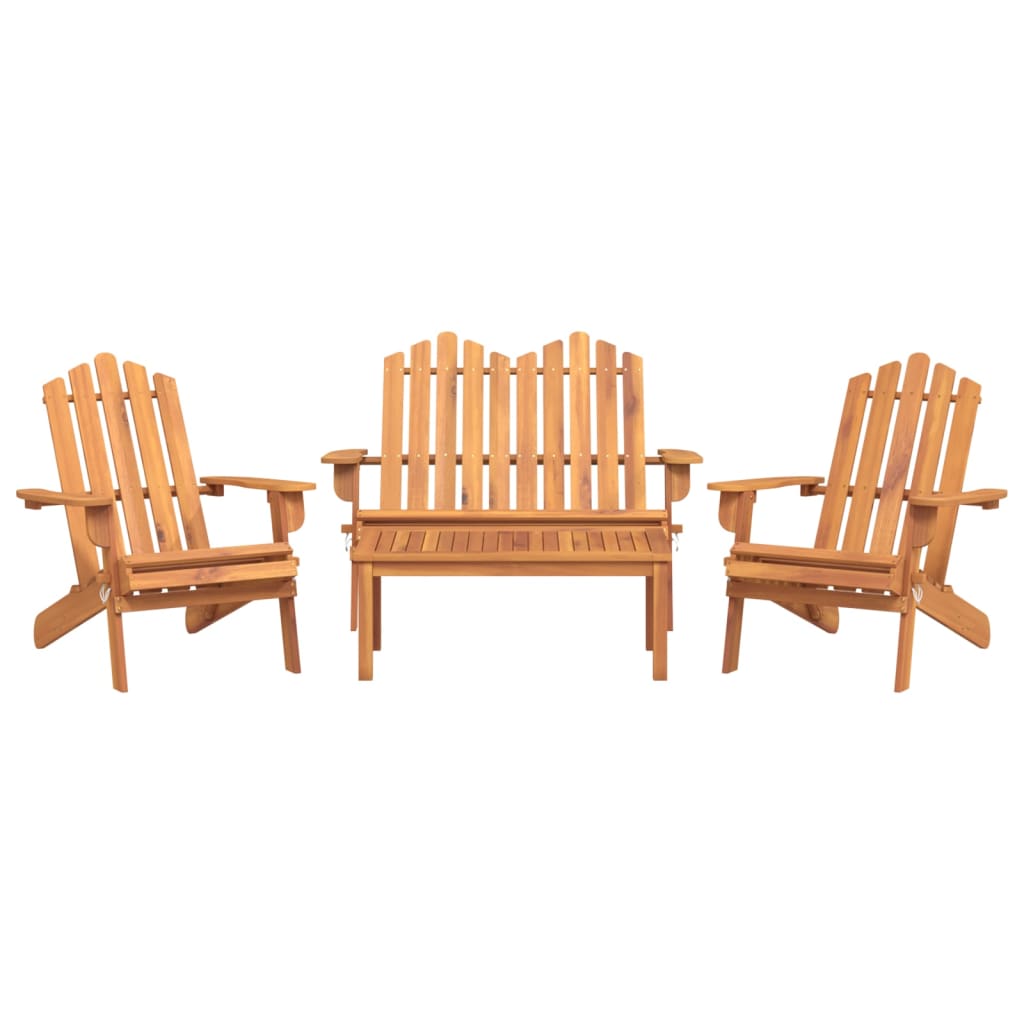 3-delige Loungeset Adirondack massief acaciahout