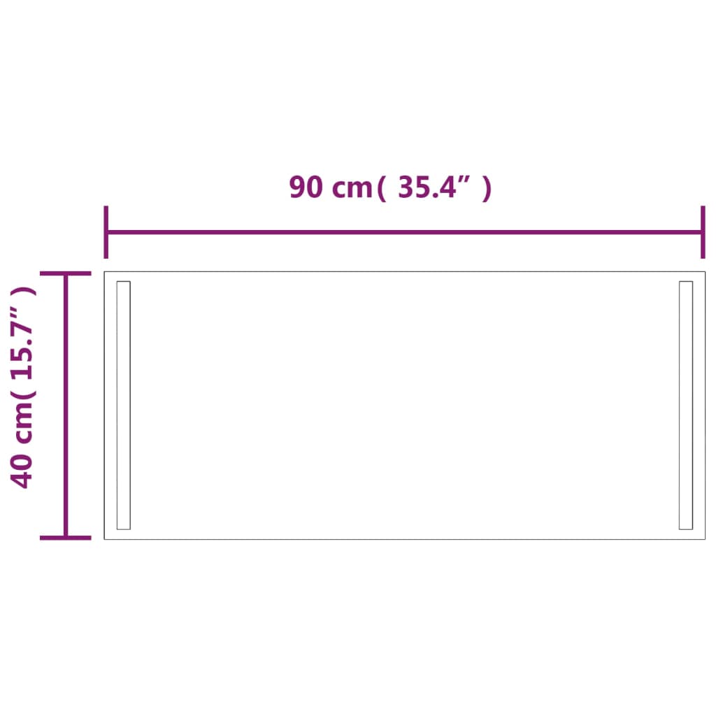 Badkamerspiegel LED 50x30 cm