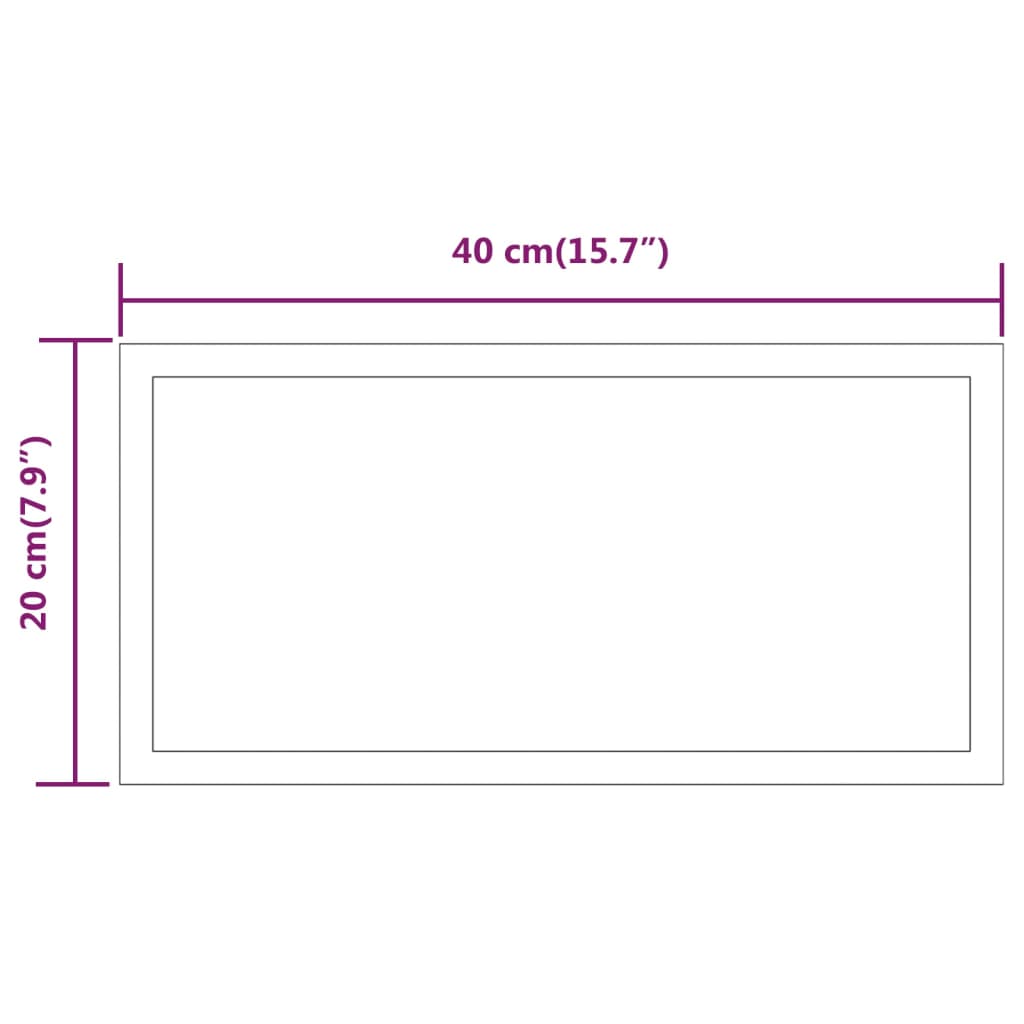 Badkamerspiegel LED 50x80 cm