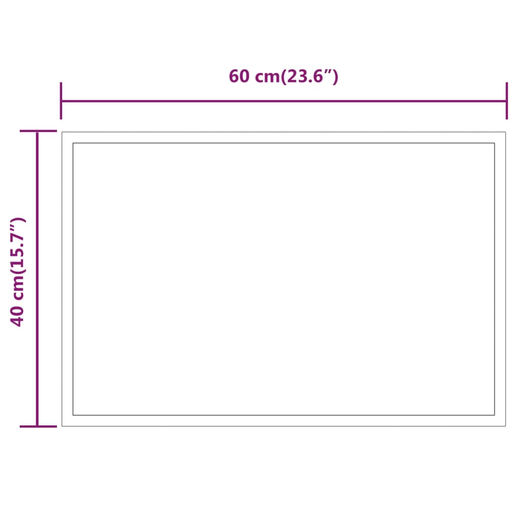 Badkamerspiegel LED 50x80 cm