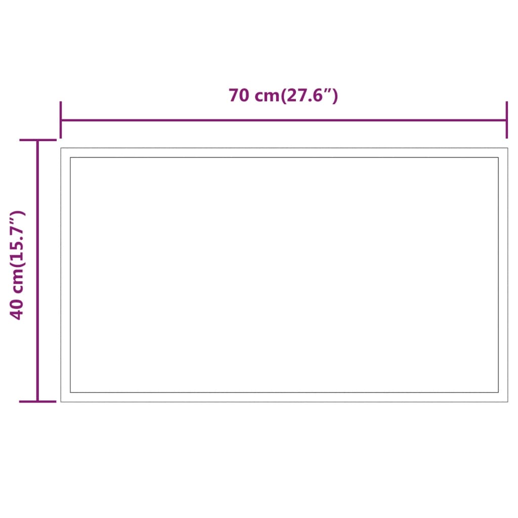 Badkamerspiegel LED 30x60 cm