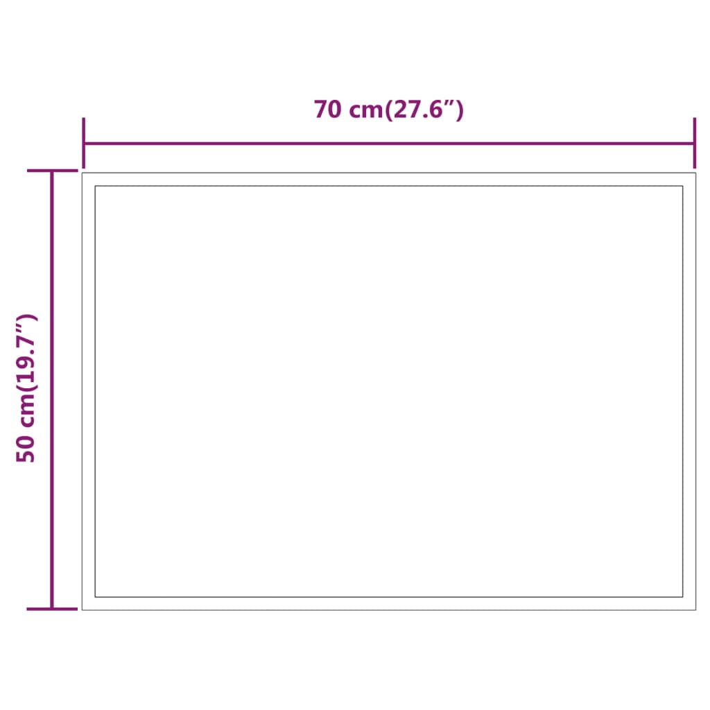 Badkamerspiegel LED 50x80 cm