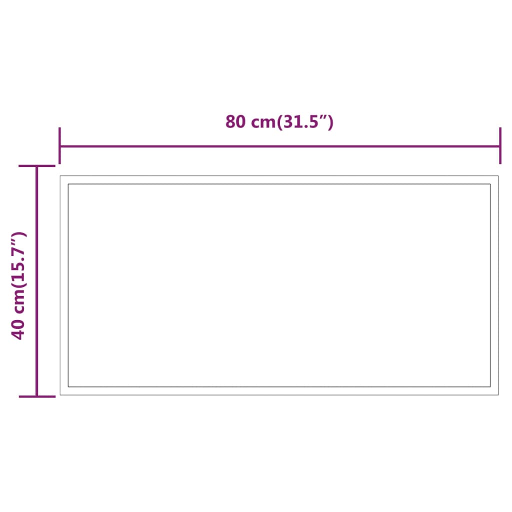 Badkamerspiegel LED 50x80 cm