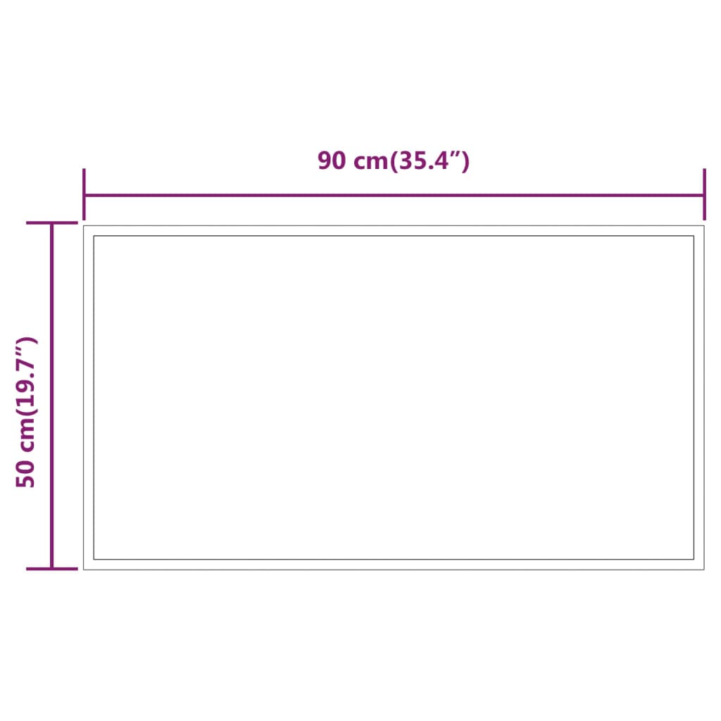 Badkamerspiegel LED 30x60 cm