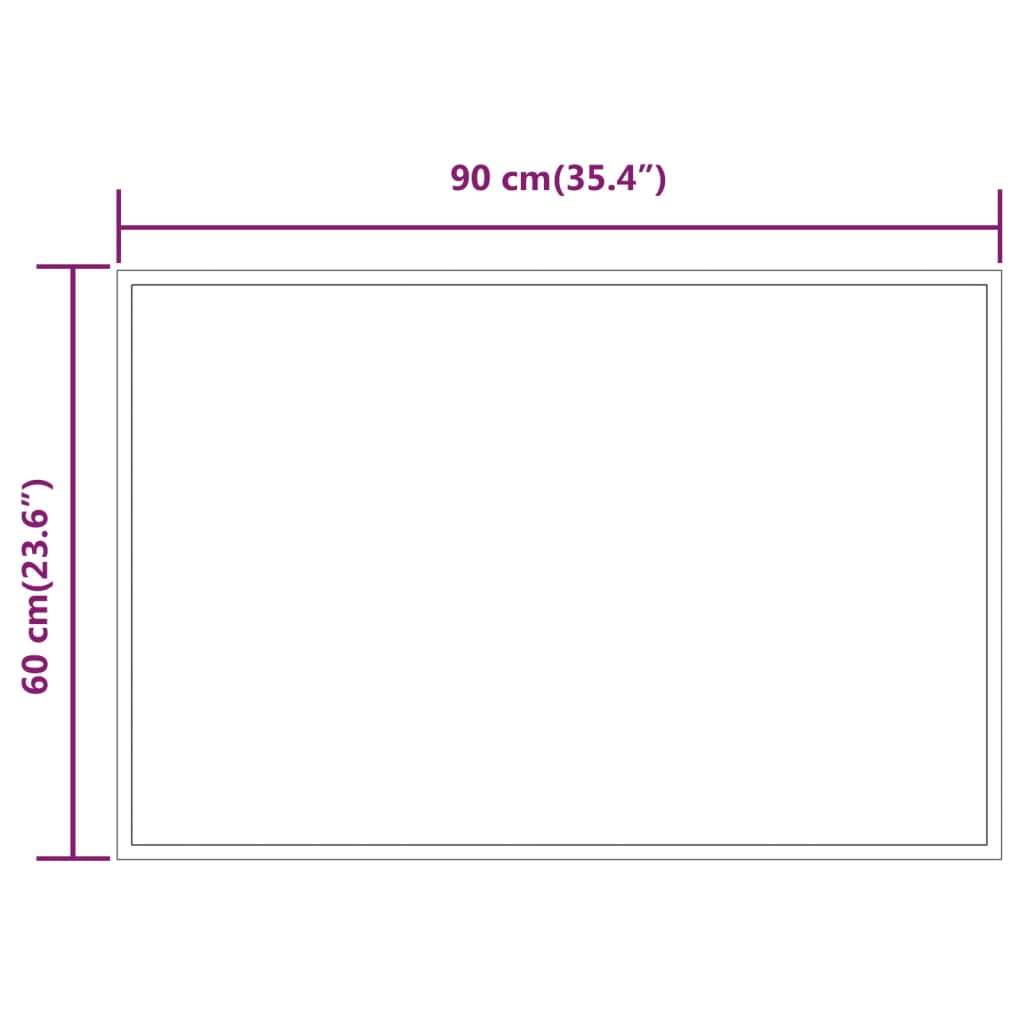 Badkamerspiegel LED 50x80 cm