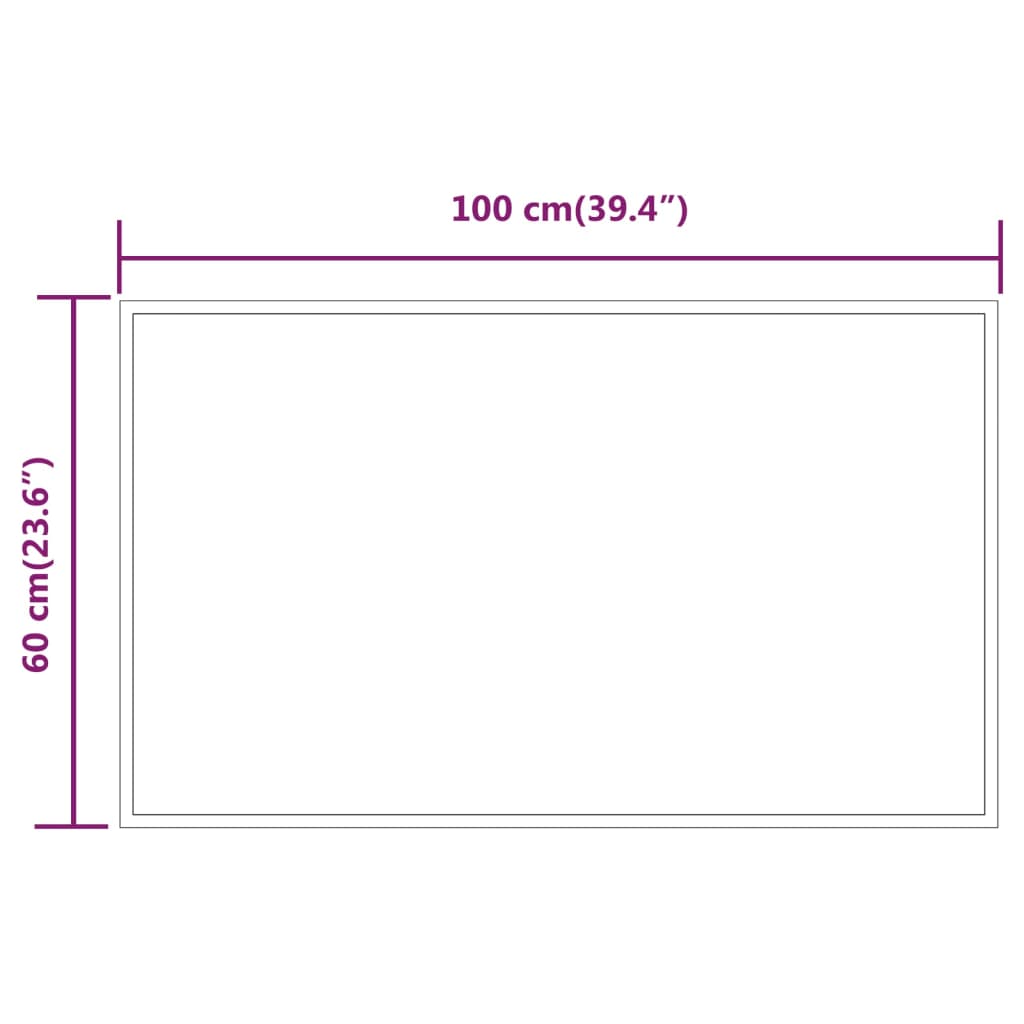 Badkamerspiegel LED 50x80 cm