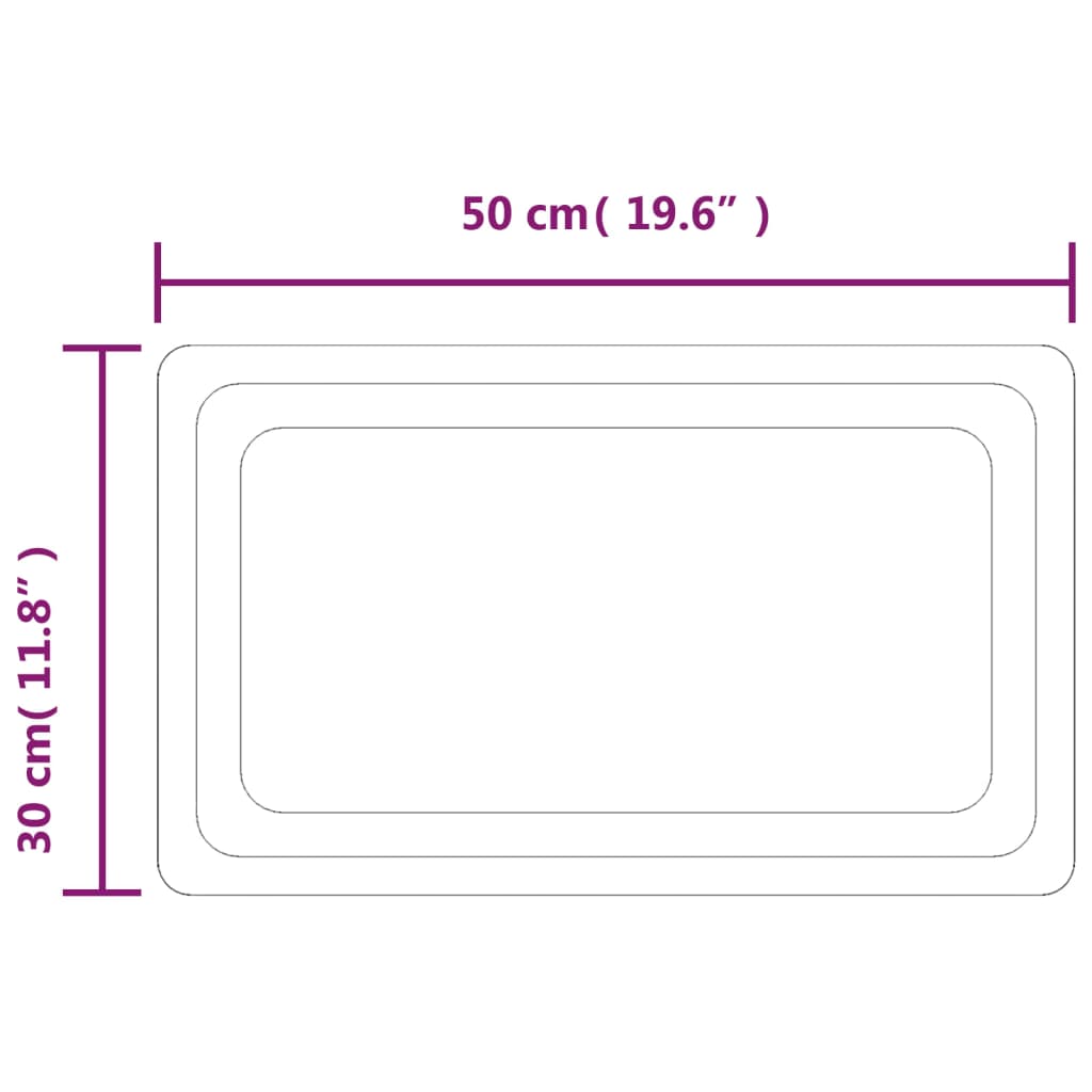 Badkamerspiegel LED 70x50 cm