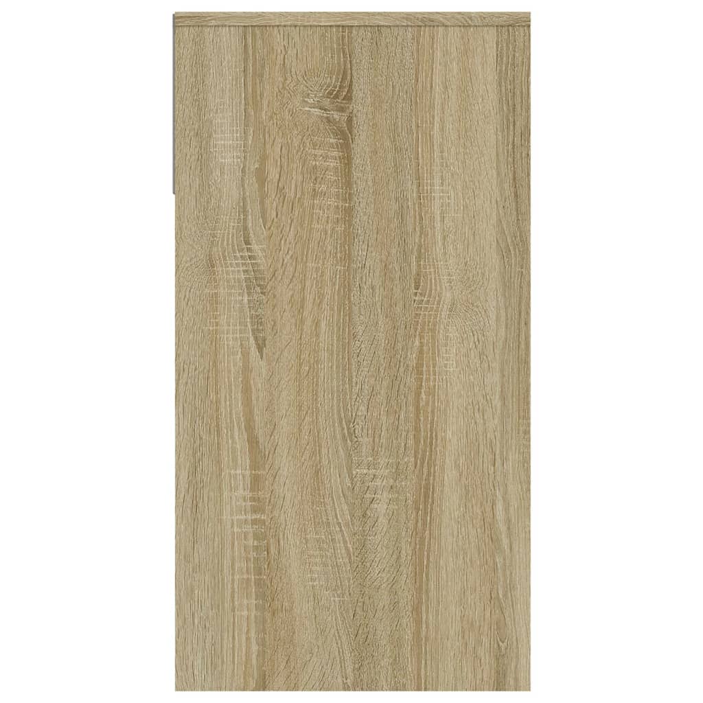 Wandtafel 100x39x75 cm bewerkt hout eikenkleurig