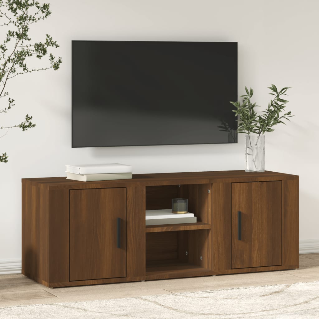 Tv-meubel 100x31,5x35 cm bewerkt hout