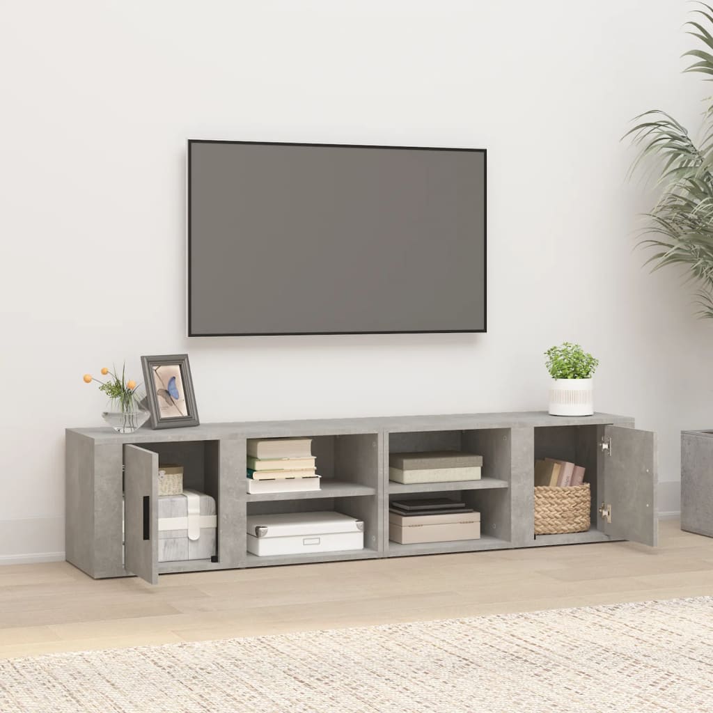 Tv-meubel 80x31,5x36 cm bewerkt hout