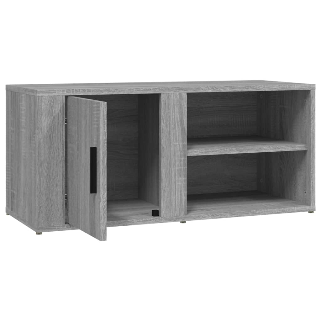 Tv-meubel 80x31,5x36 cm bewerkt hout