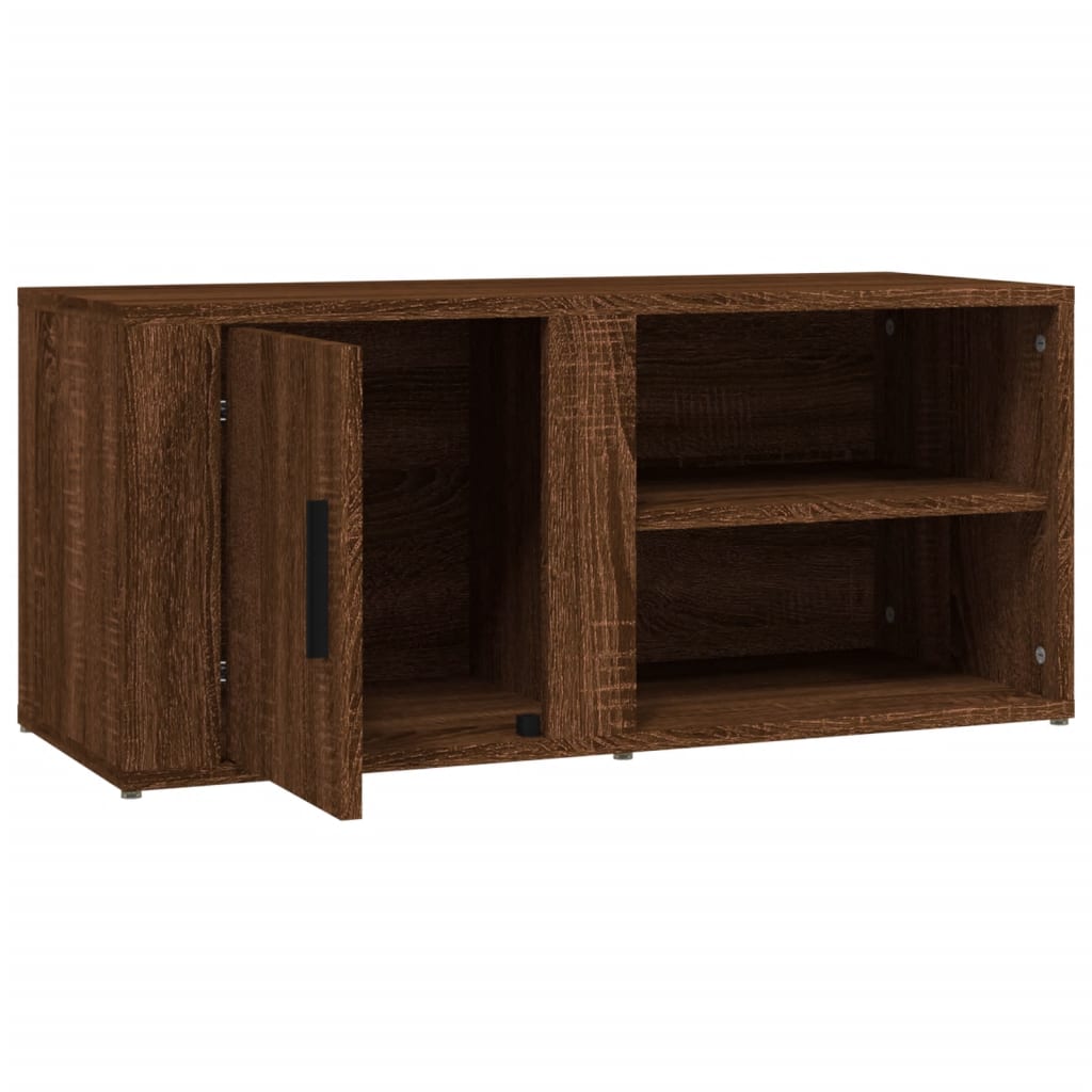 Tv-meubel 80x31,5x36 cm bewerkt hout