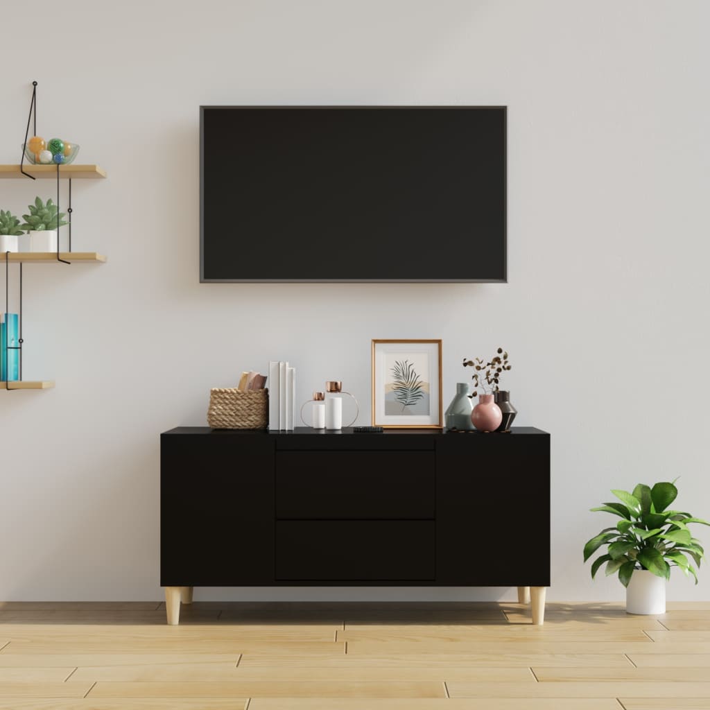 Tv-meubel 102x44,5x50 cm bewerkt hout