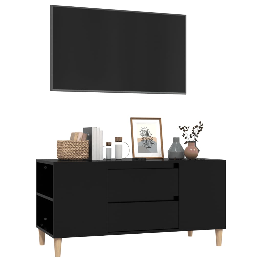 Tv-meubel 102x44,5x50 cm bewerkt hout