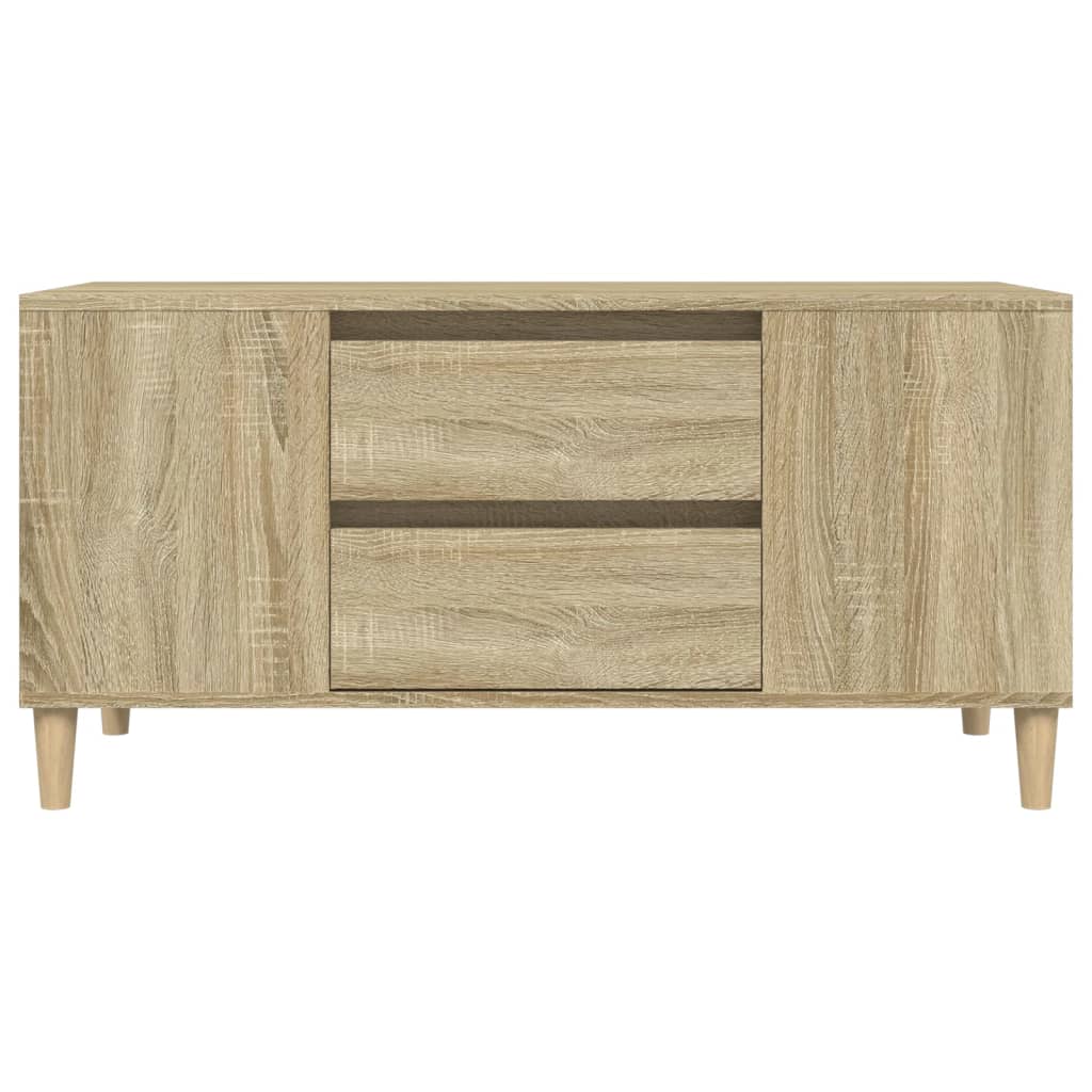 Tv-meubel 102x44,5x50 cm bewerkt hout