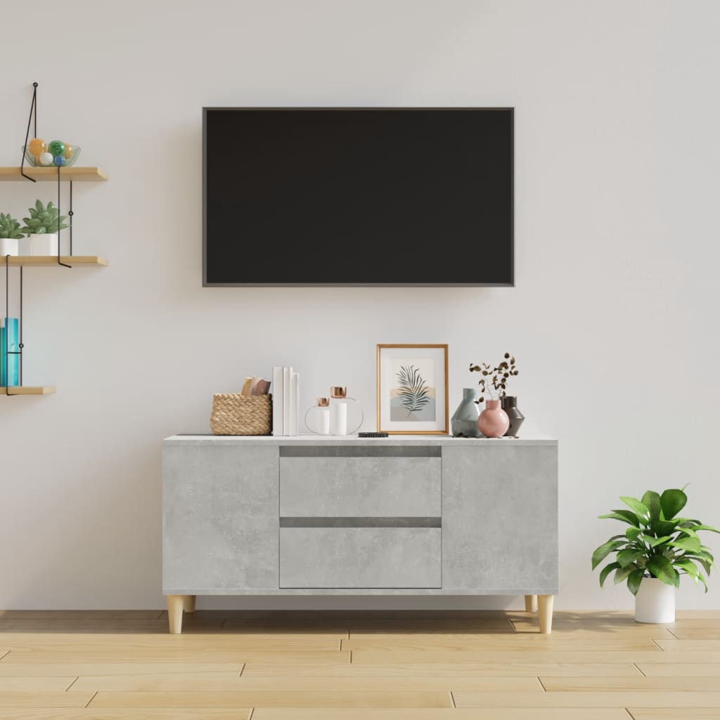 Tv-meubel 102x44,5x50 cm bewerkt hout