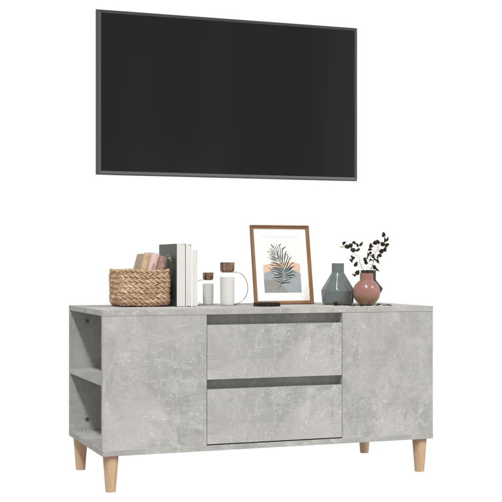 Tv-meubel 102x44,5x50 cm bewerkt hout