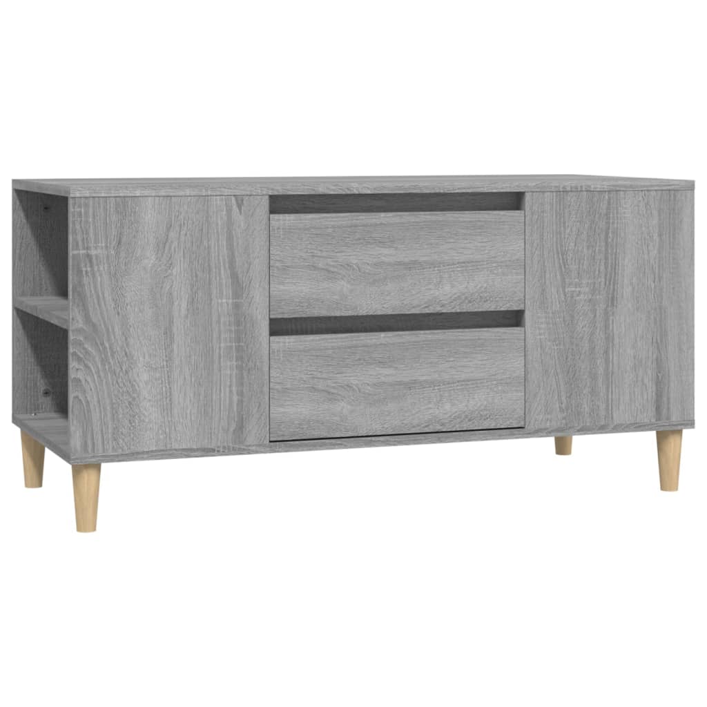 Tv-meubel 102x44,5x50 cm bewerkt hout