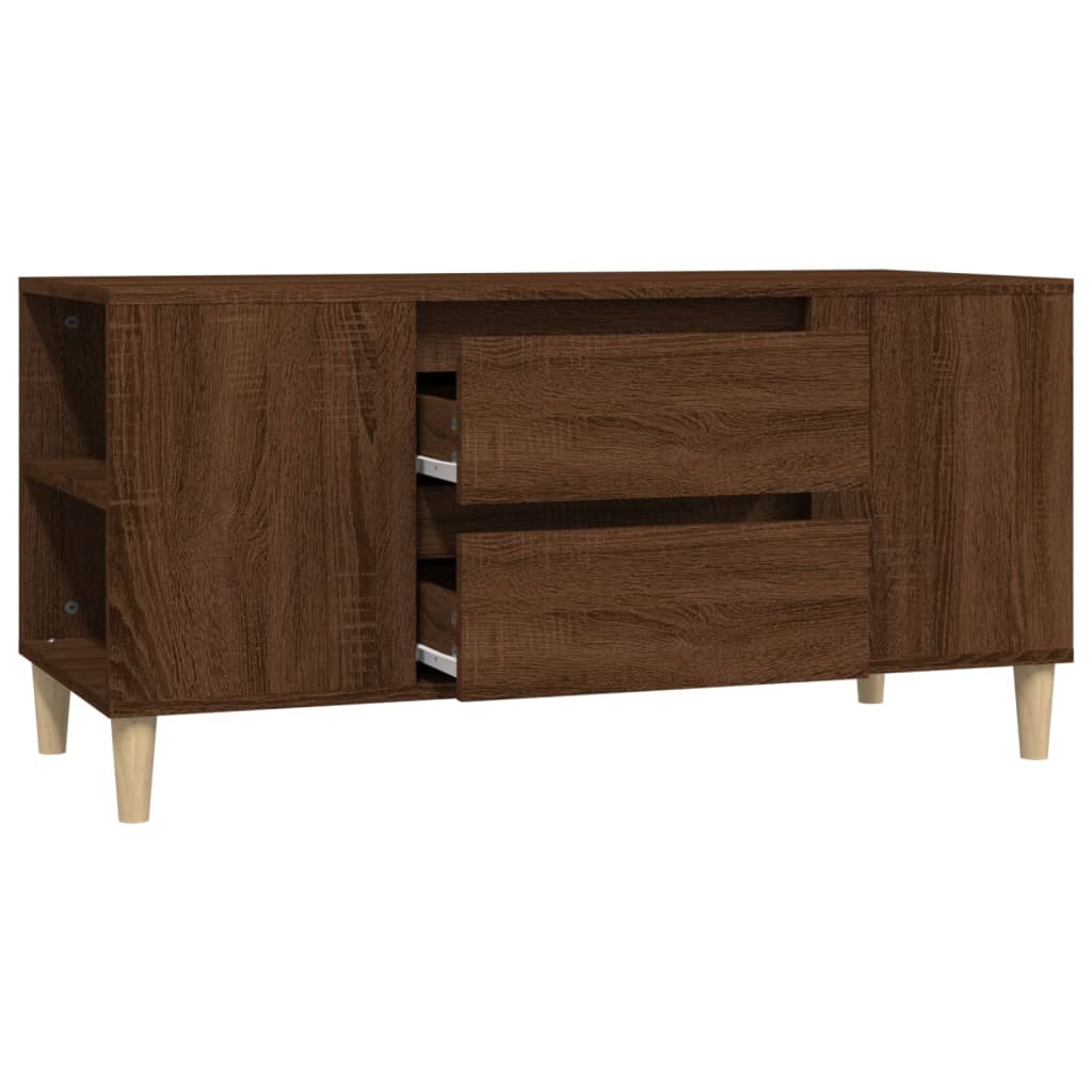 Tv-meubel 102x44,5x50 cm bewerkt hout