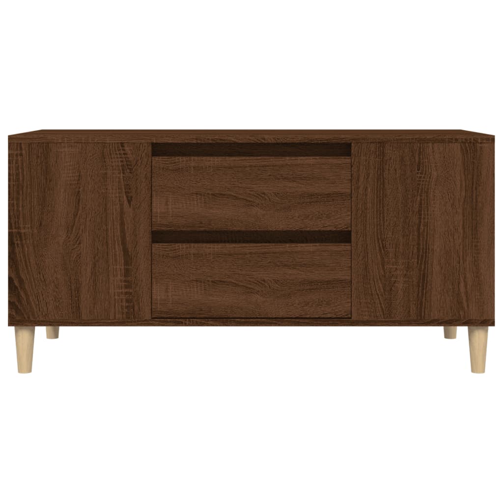 Tv-meubel 102x44,5x50 cm bewerkt hout