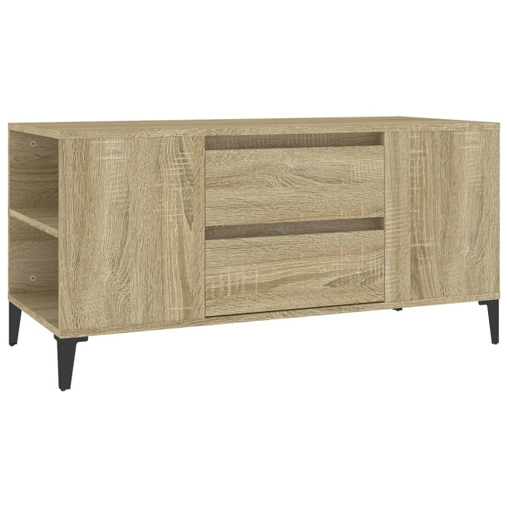 Tv-meubel 102x44,5x50 cm bewerkt hout