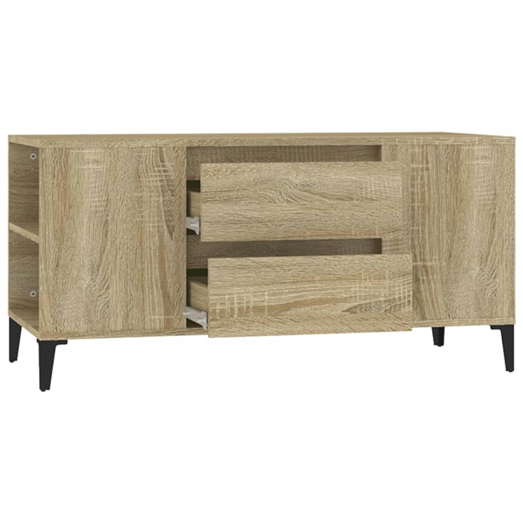 Tv-meubel 102x44,5x50 cm bewerkt hout