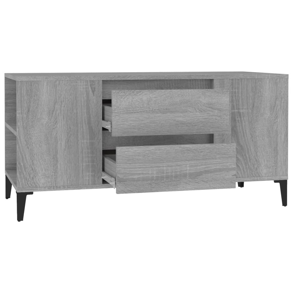 Tv-meubel 102x44,5x50 cm bewerkt hout