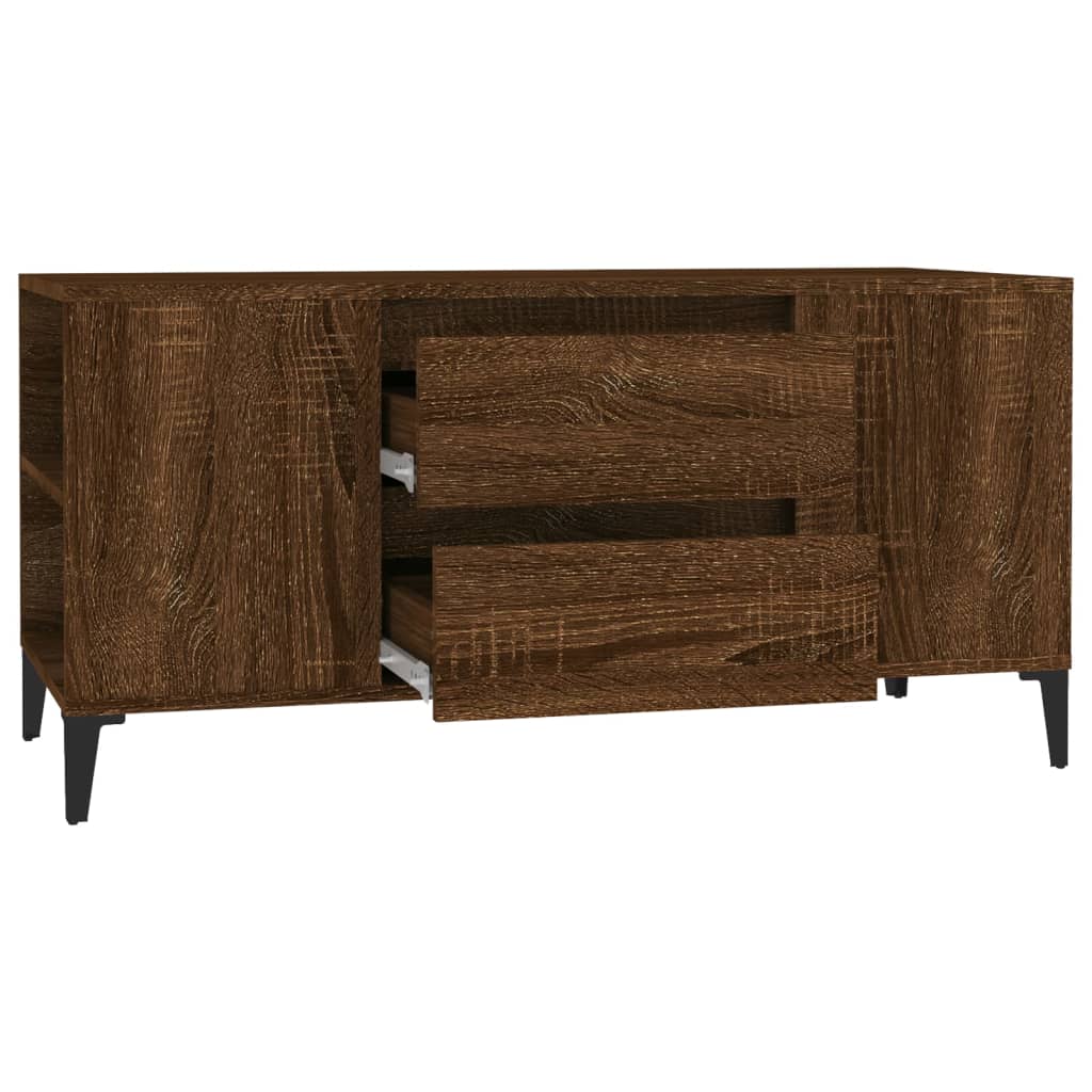 Tv-meubel 102x44,5x50 cm bewerkt hout