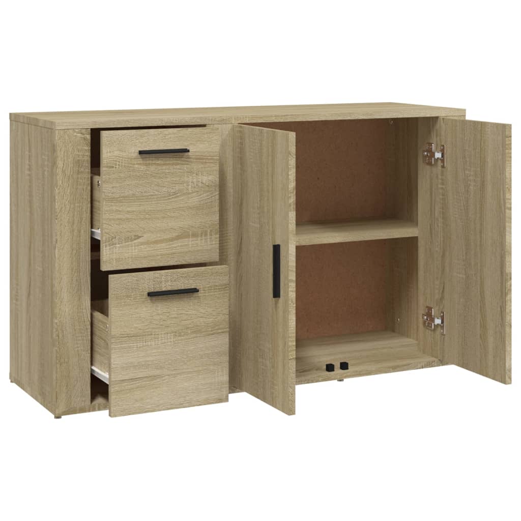 Dressoir 100x33x59,5 cm bewerkt hout