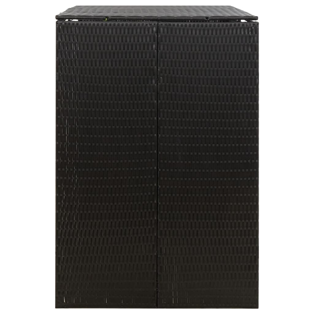 Containerberging dubbel 140x80x117 cm poly rattan