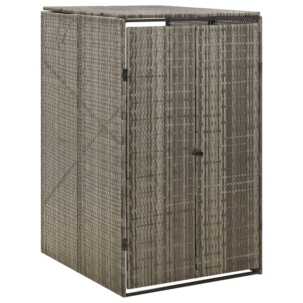 Containerberging dubbel 140x80x117 cm poly rattan