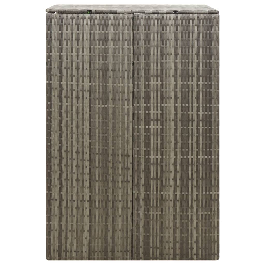 Containerberging dubbel 140x80x117 cm poly rattan