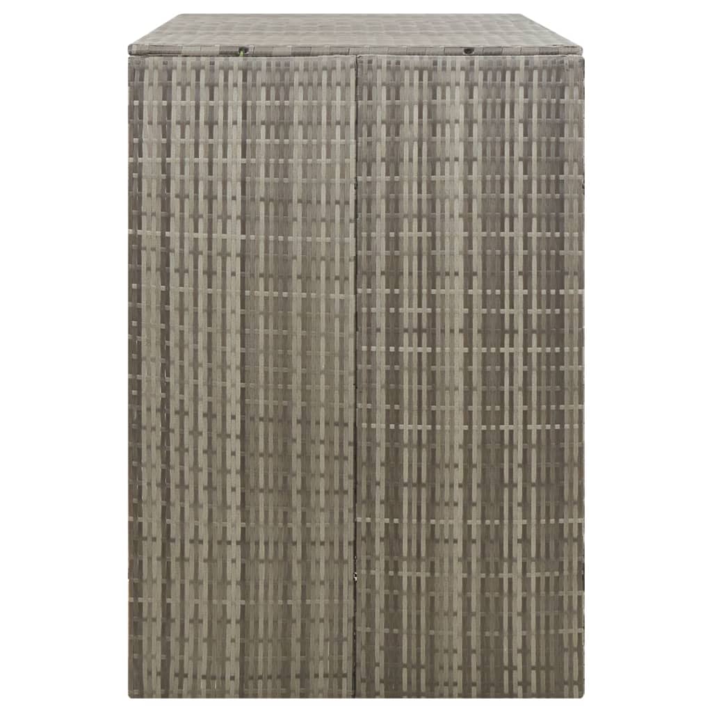 Containerberging dubbel 140x80x117 cm poly rattan