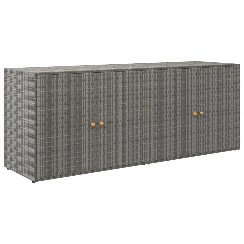 Tuinkast 198x55,5x80 cm poly rattan