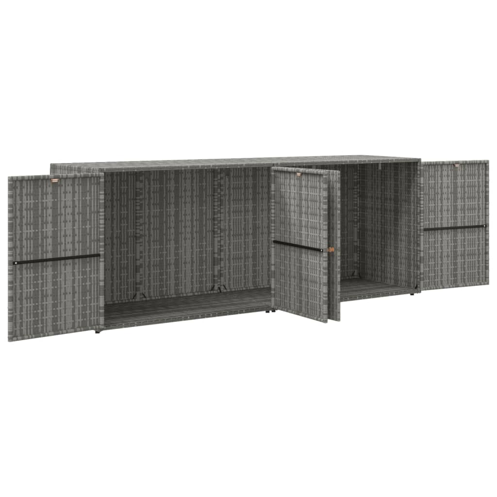 Tuinkast 198x55,5x80 cm poly rattan