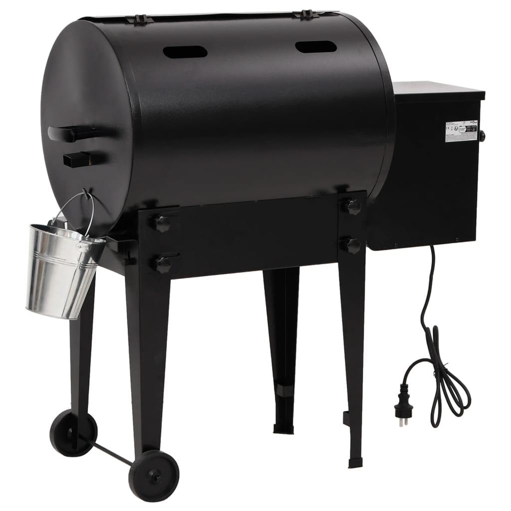 Barbecue à pellets 94 cm fer noir