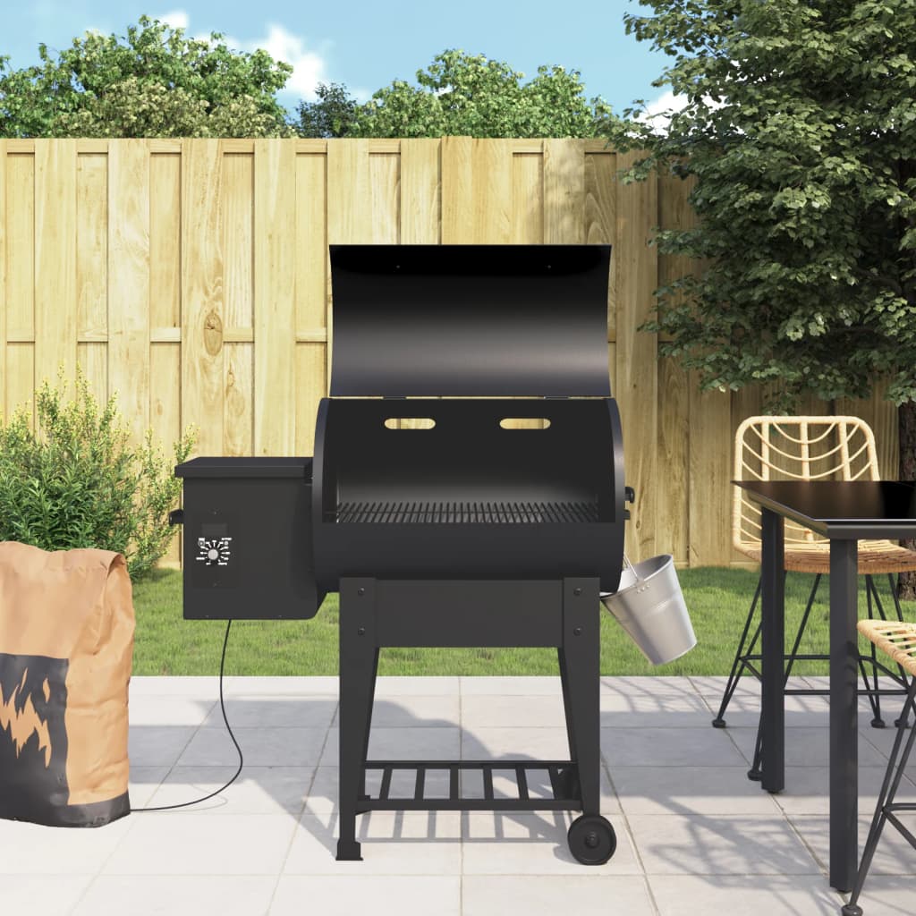 Pelletbarbecue 94 cm ijzer zwart