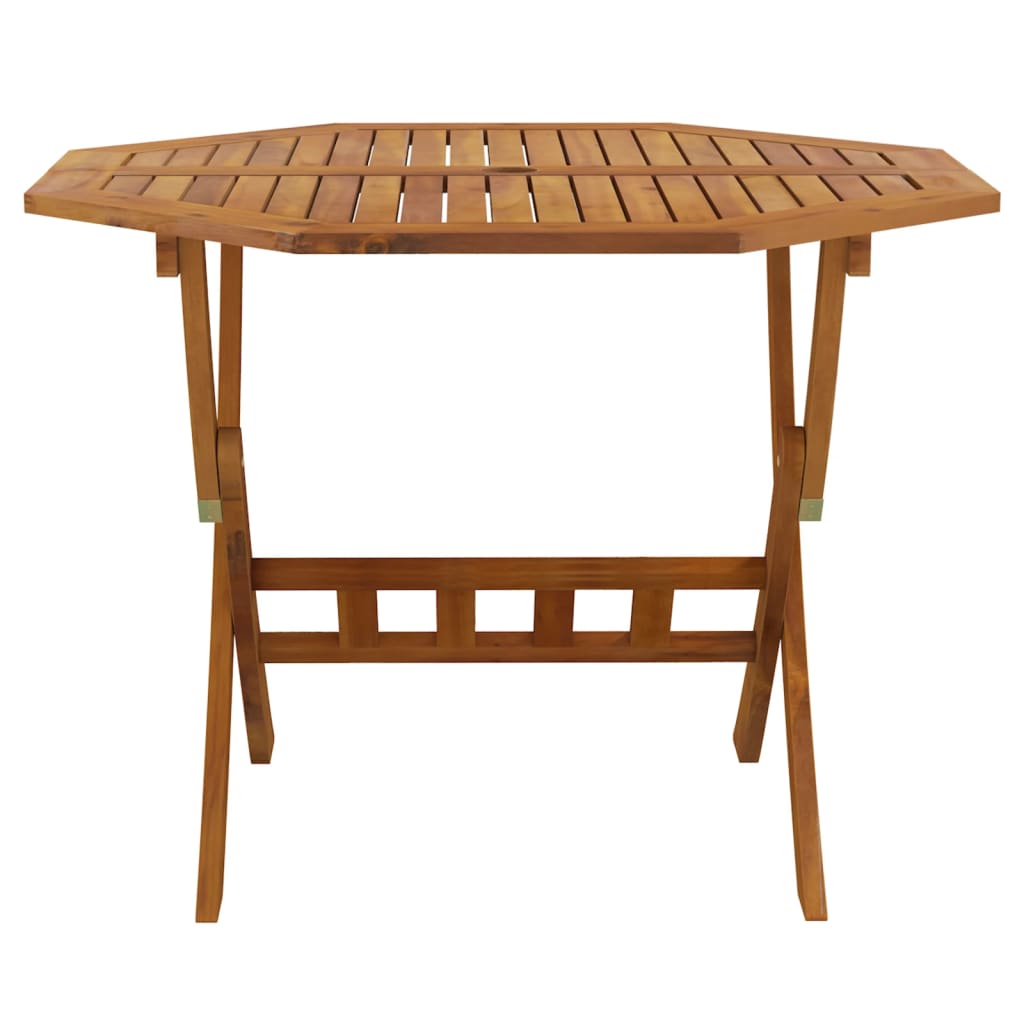 Table de jardin pliante 135x85x75 cm en bois d'acacia massif