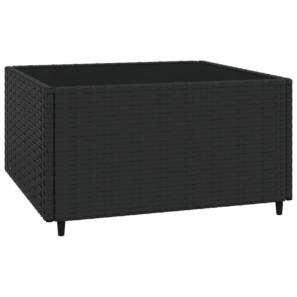 Tuinmiddenbanken met kussens 2 st poly rattan