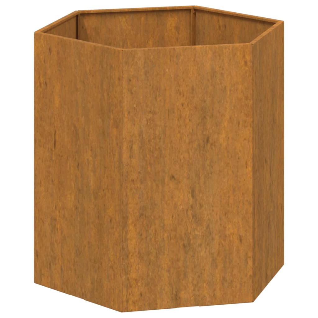 Plantenbak roestig 138x120x45 cm cortenstaal