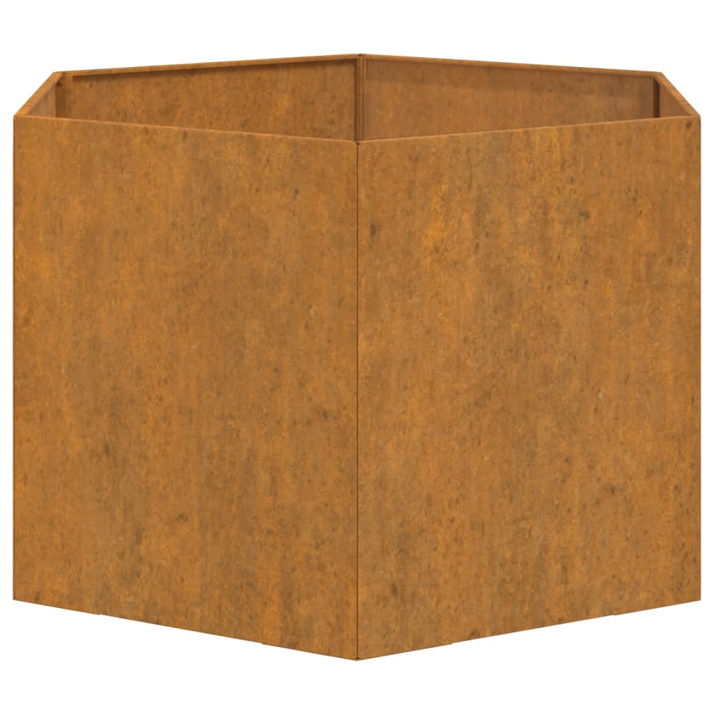 Plantenbak roestig 138x120x45 cm cortenstaal