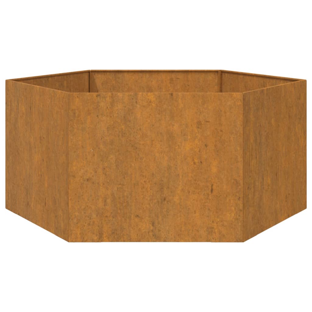 Plantenbak roestig 138x120x45 cm cortenstaal