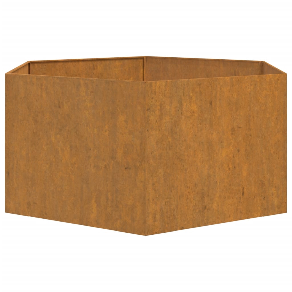 Plantenbak roestig 138x120x45 cm cortenstaal