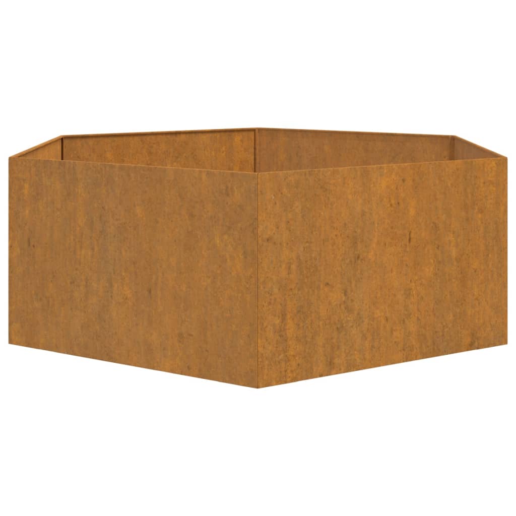 Plantenbak roestig 138x120x45 cm cortenstaal