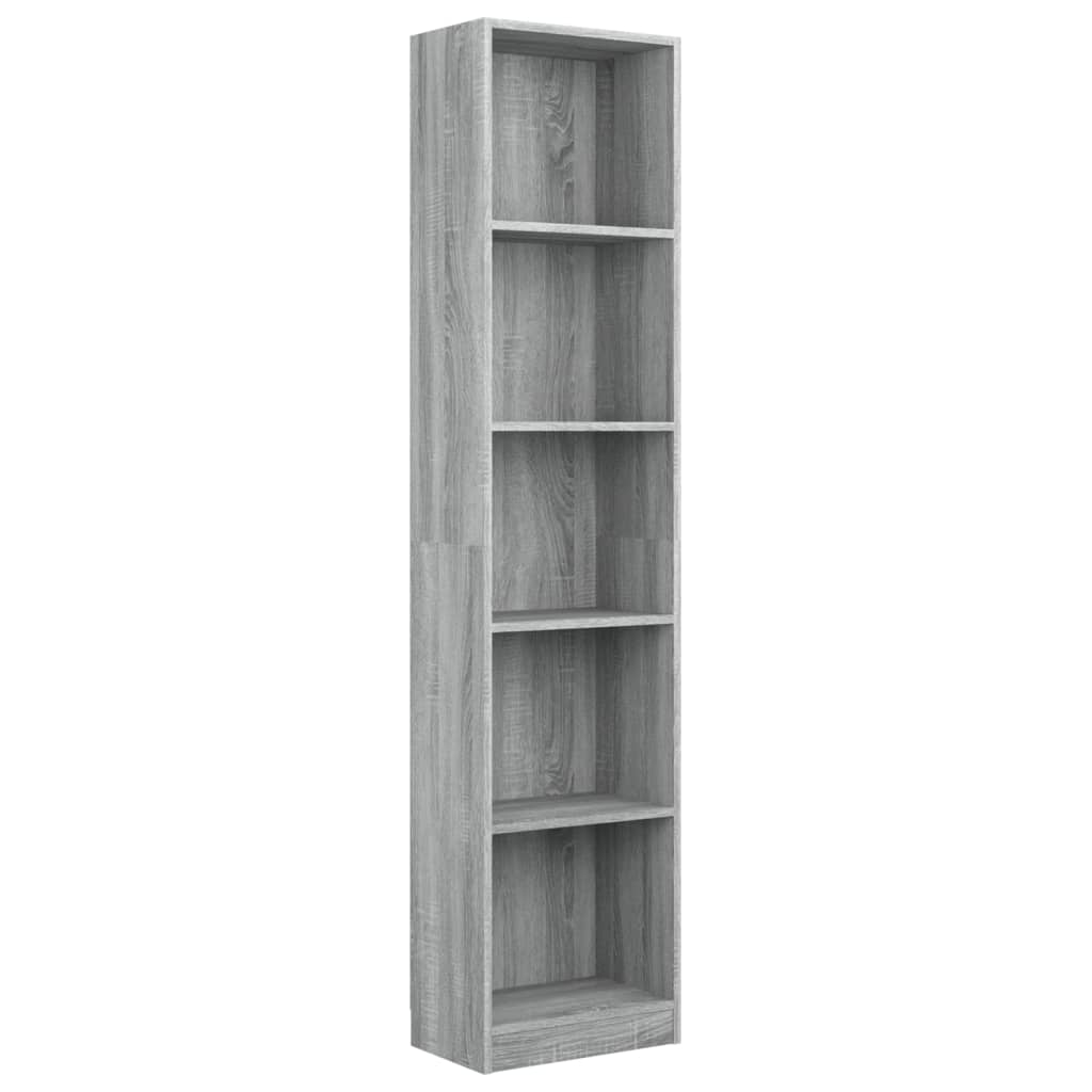 Boekenkast met 4 schappen 80x24x142 cm hout